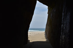 前之浜海岸の洞穴風景2019年4月20日