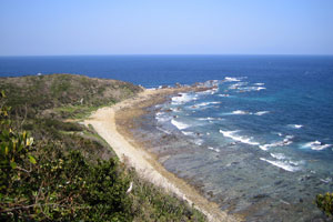 喜志鹿崎灯台の海岸風景写真2005年3月19日