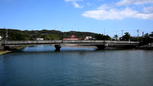 西之表港甲女川河口付近・赤尾木橋風景写真2019年4月18日