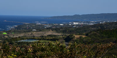能野里展望所からの風景写真西之表港