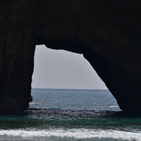 竹崎海岸の洞穴風景2019年4月20日