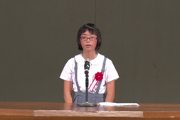 安城小学校6年長野香さんの発表