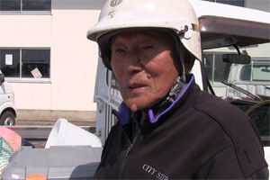 85歳になるベテランの漁師