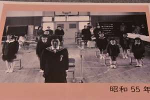 馬毛島小中学校の最後の卒業式